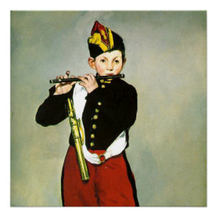 Young Flutist oder der Fifer Edouard Manet Poster