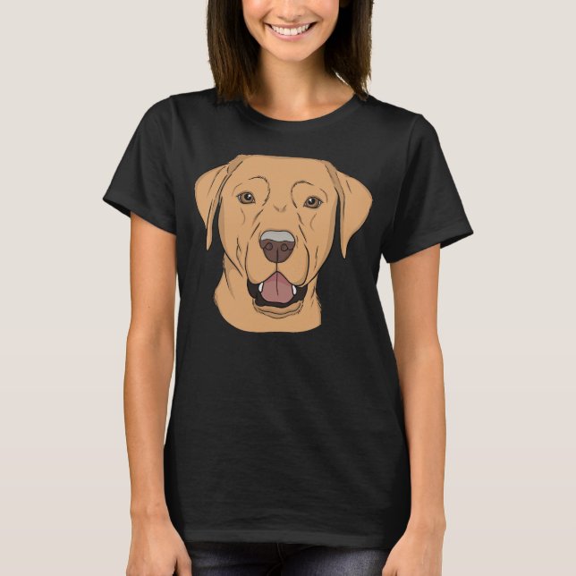 Young Gelbe Labrador T-Shirt (Vorderseite)
