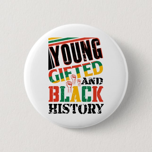 Young Gifted And Black History  Button (Vorderseite)
