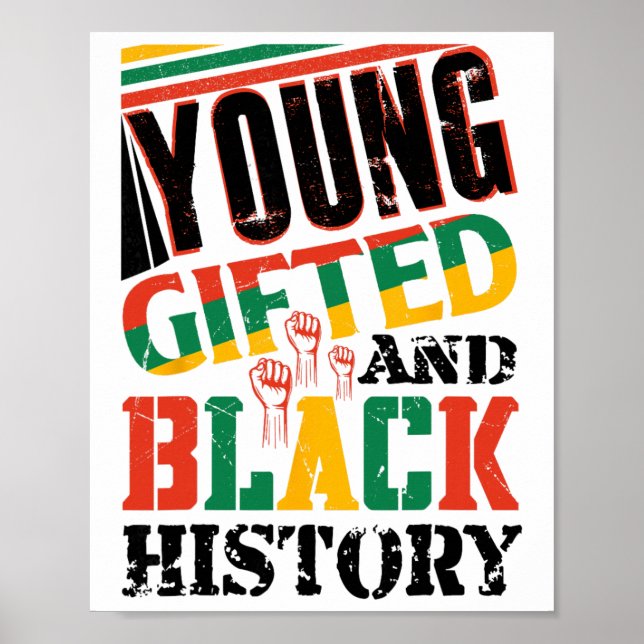Young Gifted And Black History  Poster (Vorne)