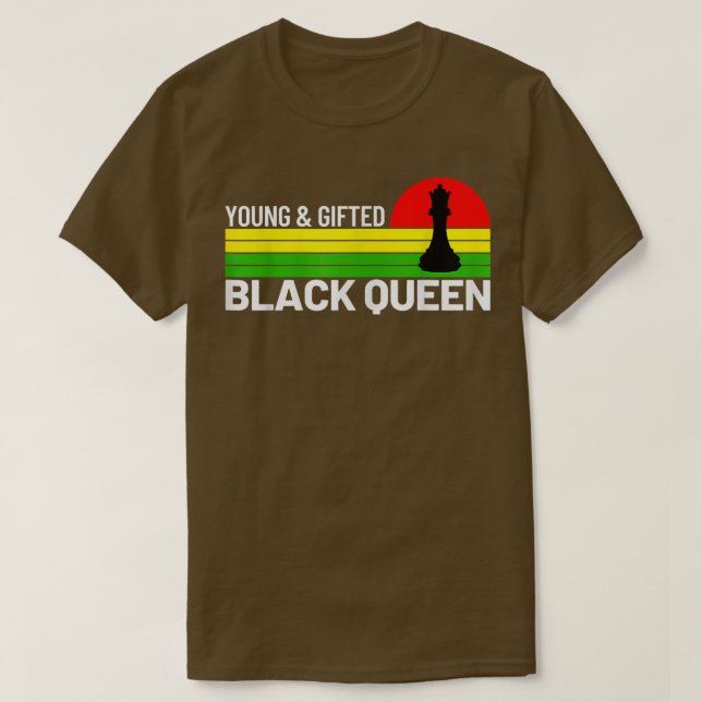 Young Gifts und Black Queen für Kinder und Erwachs T-Shirt (Design vorne)
