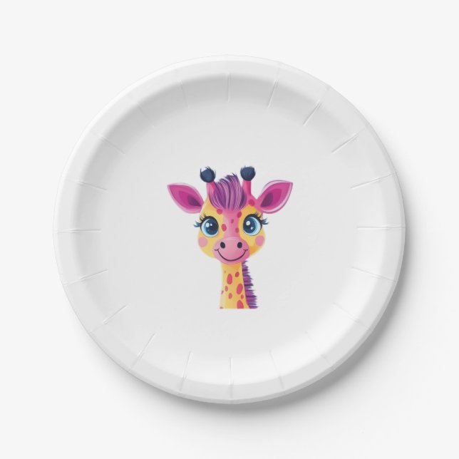 young giraffe. Classic T-Shirt Pappteller (Vorderseite)