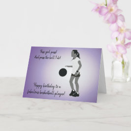 Young Girl Basketball Player Karte