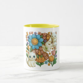 Young girl in a magical world tasse