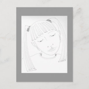 Young Girl Postkarte