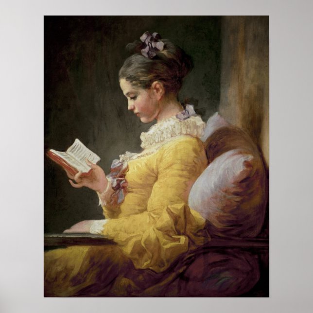 Young Girl Reading, c.1776 Poster (Vorne)