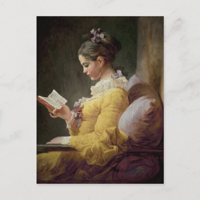 Young Girl Reading, c.1776 Postkarte (Vorderseite)