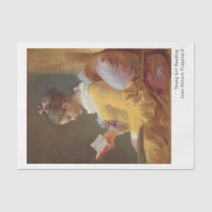 Young Girl Reading Jean-Honoré Fragonard Seidenpapier
