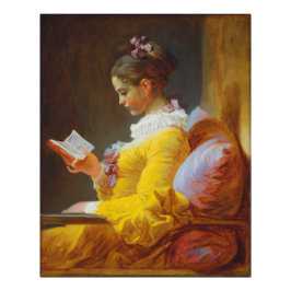 Young Girl Reading von Jean-Honore Fragonard, Larg Fotodruck