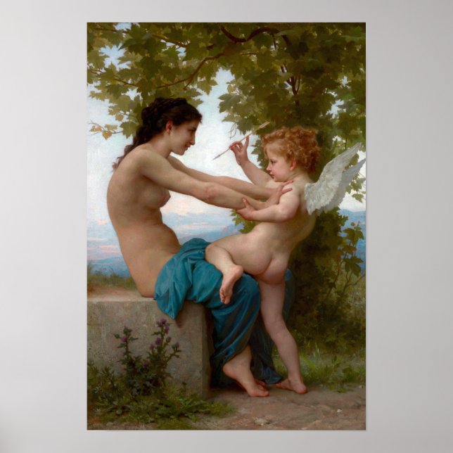 Young Girl Verteidiger gegen Eros Poster (Vorne)