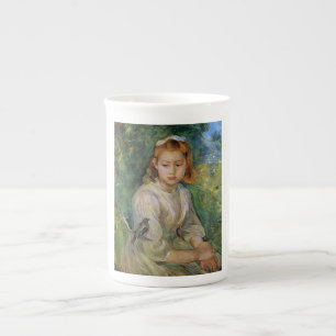 Young Girl With a Bird (von Berthe Morisot) Prozellantasse