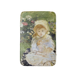 Young Girl with a Doll (von Berthe Morisot) Badematte