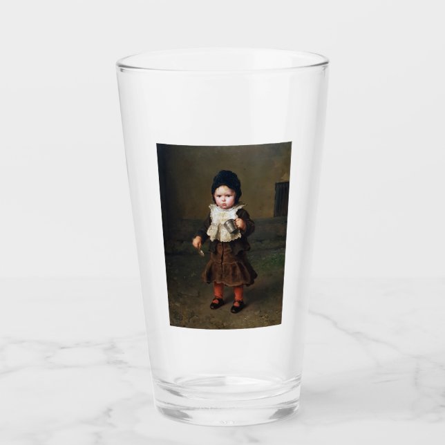 Young Girl with a Empty Cup (Ludwig Knaus) Glas (Vorderseite)