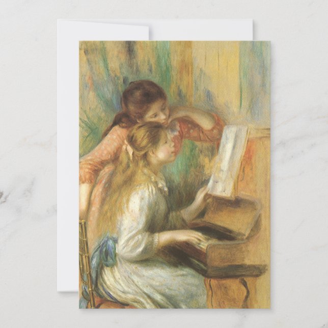 Young Girls at Piano von Pierre Renoir (Vorderseite)