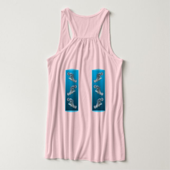 Young Grouper - Design gradient blue background |  Tank Top (Design Rückseite)
