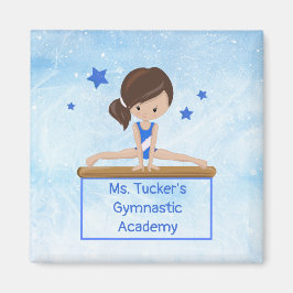 Young Gymnast Academy School Class Custom Winter Magnet