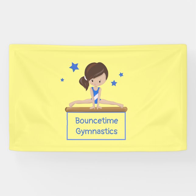 Young Gymnast Academy School Custom Banner (Horizontal)