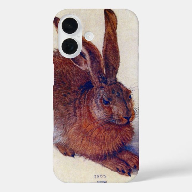 Young Hare by Albrecht Durer, Renaissance Fine Art iPhone 16 Hülle (Rückseite)