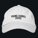 YOUNG HARRIS Georgia Hat Bestickte Baseballkappe<br><div class="desc">Be Proud of your hometown</div>