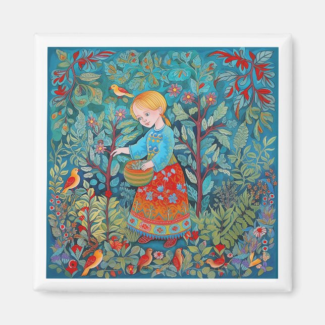 Young Healer Girl Magnet (Vorne)