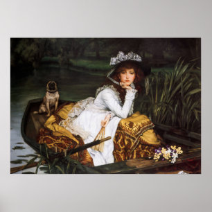 Young Lady in a Boat von James Tissot Poster