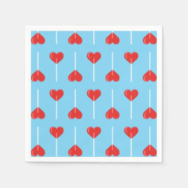 Young Liebe Suckers Red Serviette