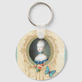 Young Marie Antoinette Butterfly Art Print Schlüsselanhänger