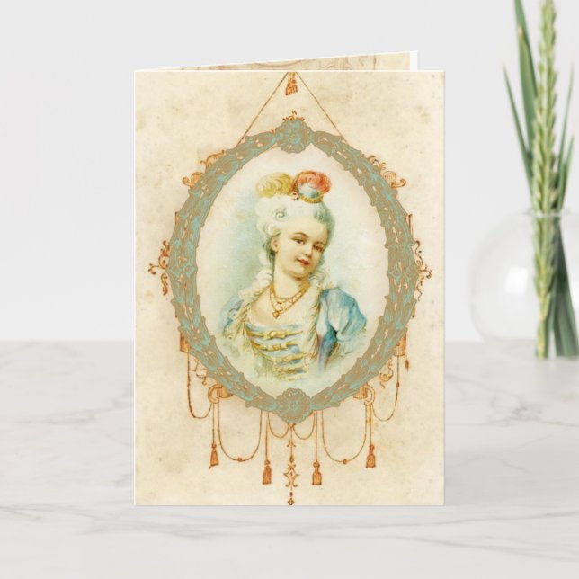 Young Marie Antoinette Portrait Karte (Vorderseite)