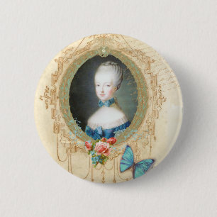 Young Marie Antoinette Verziert Button Button