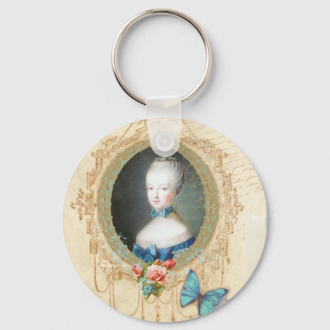 Young Marie Antoinette Verziert Schlüsselanhänger (Vorderseite)