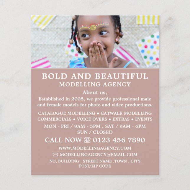 Young Model, Modelagentur, Model Agent Flyer (Vorne)