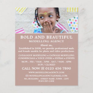Young Model, Modelagentur, Model Agent Flyer