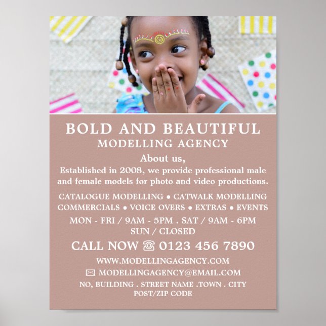 Young Model, Modelagentur, Model Agent Poster (Vorne)