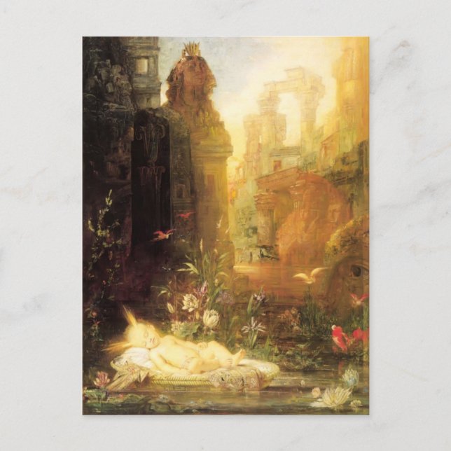 Young Moses von Gustave Moreau Postkarte (Vorderseite)