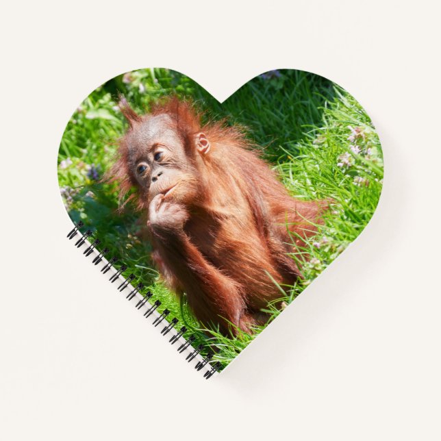 Young Orangutan Deep in Thread Notizbuch (Vorderseite)