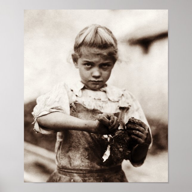 Young Oyster Shucker - Lewis Hine - 1913 Poster (Vorne)