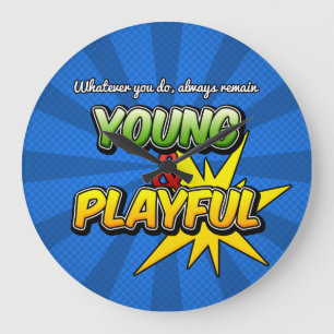 Young&Playful Inspiration Clock Große Wanduhr