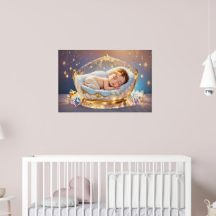 Young Prince Newborn Baby Boy Kinderzimmer Art Poster