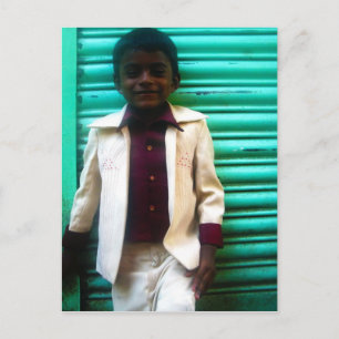 Young Rajeesh Postcard Postkarte