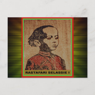 Young Ras, Young Haile Selassie I, Jah Rastafari Postkarte