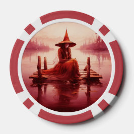 Young Red Hexen setzt auf gebrochener Pier Pokerchips