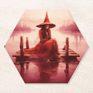 Young Red Hexen setzt auf gebrochener Pier Untersetzer