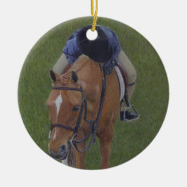 Young Reitsport und Pony Keramik Ornament