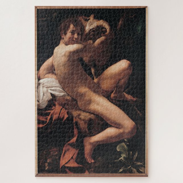 Young Saint John the Baptist with Ram - Caravaggio (Vertikal)