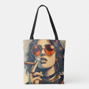 Young Sassous Women Print Tasche