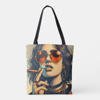 Young Sassous Women Print Tasche