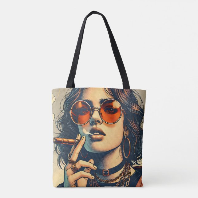 Young Sassous Women Print Tasche (Rückseite)