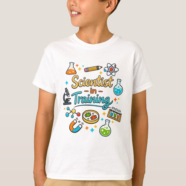 Young Scientist in Training Invitation T-Shirt (Vorderseite)