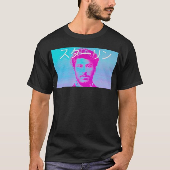 Young Stalin Vaporwave T-Shirt (Vorderseite)