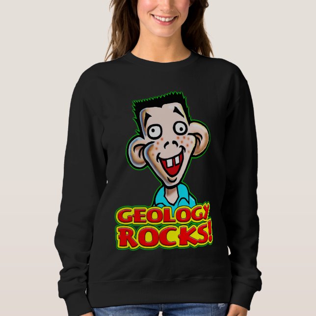 Young Student Dicky Dingus Says Geology Rocks Sweatshirt (Vorderseite)